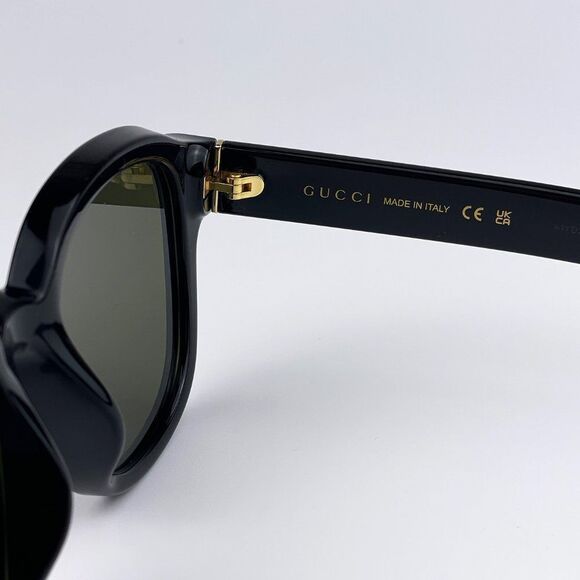 Gucci GG1140SK 002 Sunglasses Black Green Square Unisex main image 10